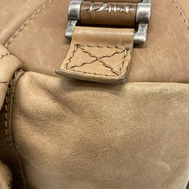 Dior Christian Dior Shoulder Bag - Beige Leather