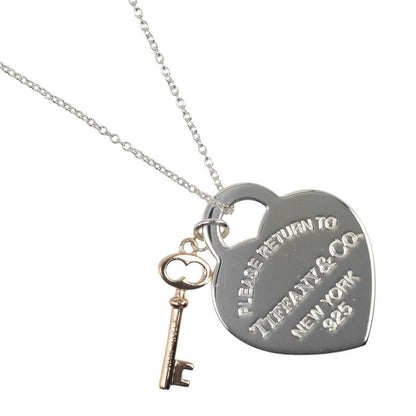 Tiffany & Co Return to Tiffany & Co Heart Key Silver 925 X 18k