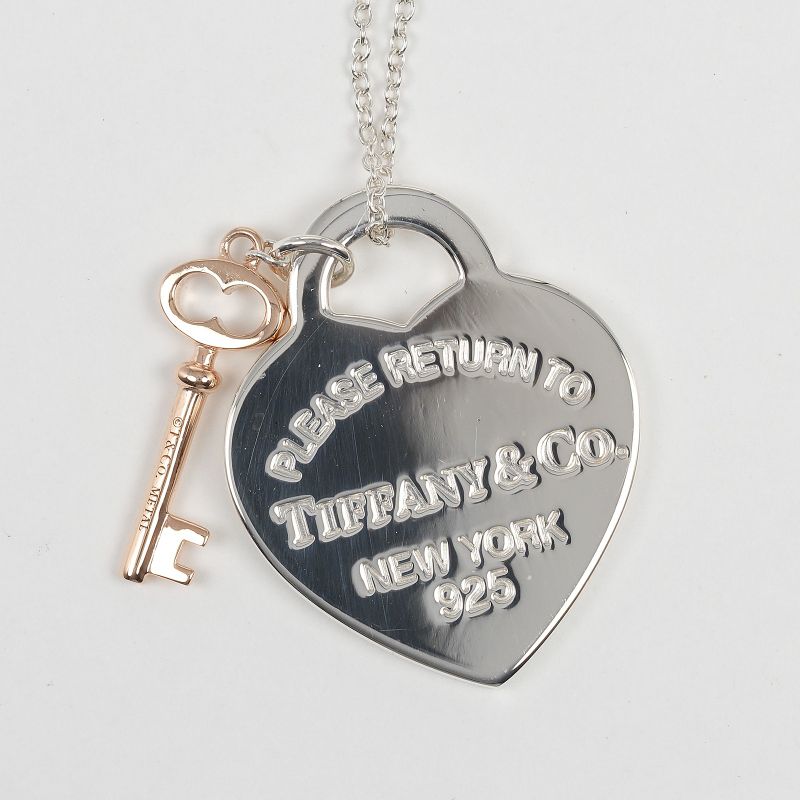 Tiffany & Co Return to Tiffany & Co Heart Key Silver 925 X 18k