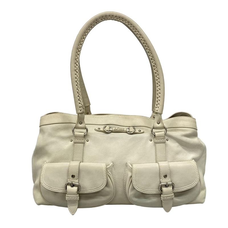 Dior Christian Dior Shoulder Bag My Dior Ivory Leather