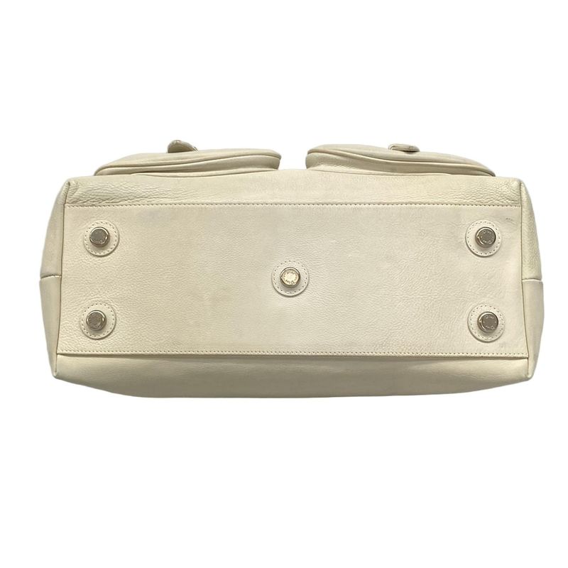 Dior Christian Dior Shoulder Bag My Dior Ivory Leather