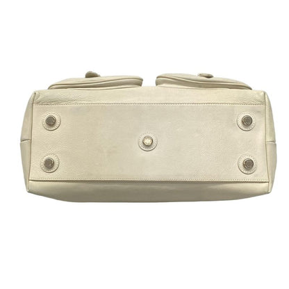 Dior Christian Dior Shoulder Bag My Dior Ivory Leather