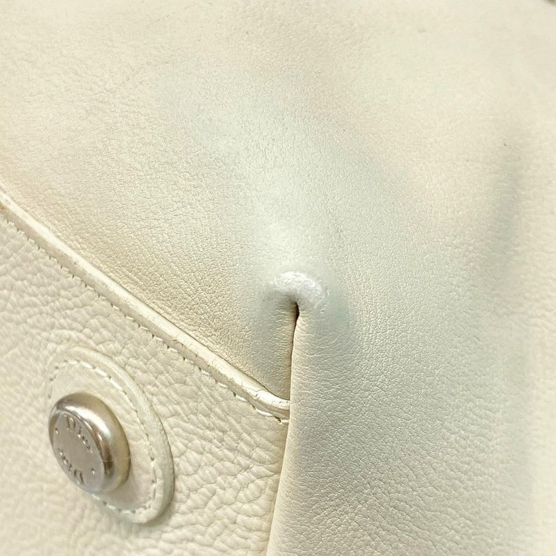 Dior Christian Dior Shoulder Bag My Dior Ivory Leather
