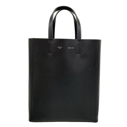 Celine Tote Bag Vertical Cabas Mall Black Leather