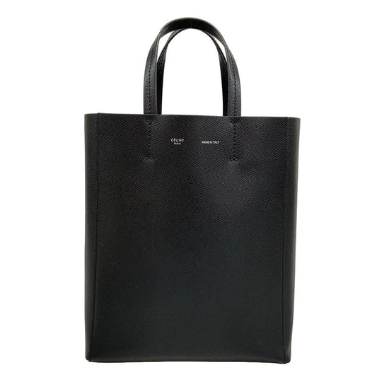 Celine Tote Bag Vertical Cabas Mall Black Leather