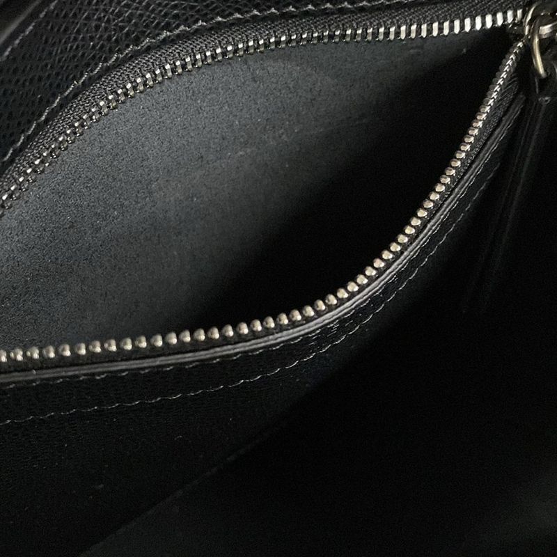 Celine Tote Bag Vertical Cabas Mall Black Leather