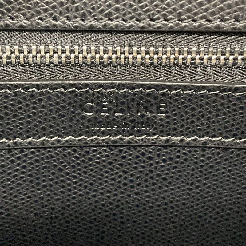 Celine Tote Bag Vertical Cabas Mall Black Leather