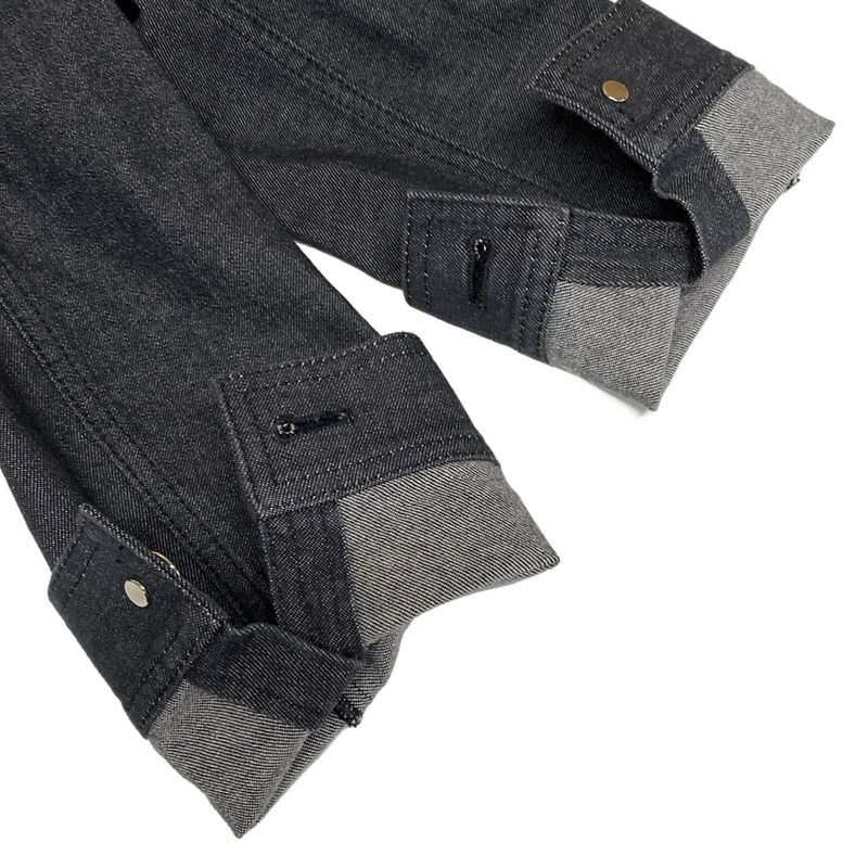 Hermes Jacket Size 34 S Women's - 2e0251dq Black Long Sleeve No Collar Denim