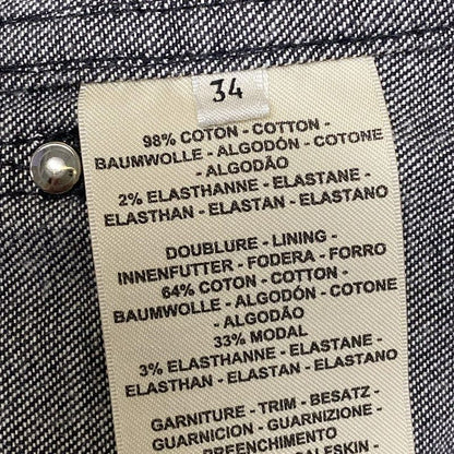 Hermes Jacket Size 34 S Women's - 2e0251dq Black Long Sleeve No Collar Denim