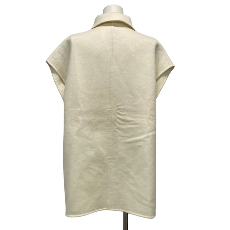 Hermes Vest Size 36 S Women's - 2h0132da Ivory Zip Up 2022aw Cashmere