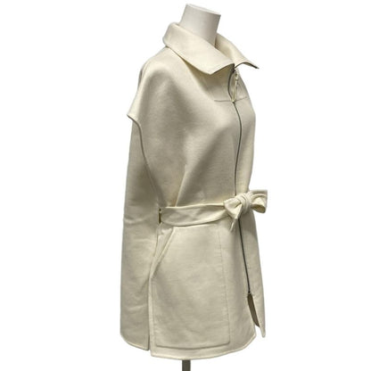 Hermes Vest Size 36 S Women's - 2h0132da Ivory Zip Up 2022aw Cashmere