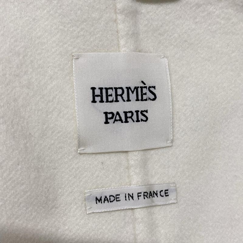 Hermes Vest Size 36 S Women's - 2h0132da Ivory Zip Up 2022aw Cashmere
