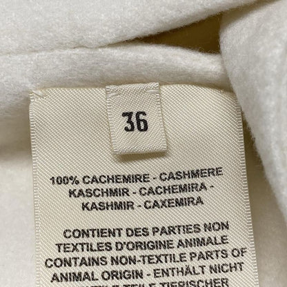 Hermes Vest Size 36 S Women's - 2h0132da Ivory Zip Up 2022aw Cashmere
