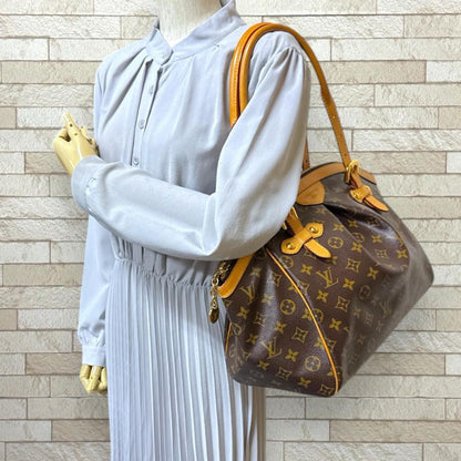 Louis Vuitton Tivoli GM Monogram Tote Bag Monogram Canvas M40144 Brown Women's