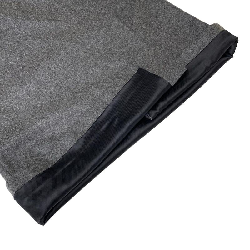 Hermes Wrap Skirt Size 38 M Women's - 5h0316dc Guri Mika (gray X Black) Knee