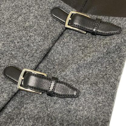 Hermes Wrap Skirt Size 38 M Women's - 5h0316dc Guri Mika (gray X Black) Knee