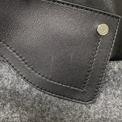 Hermes Wrap Skirt Size 38 M Women's - 5h0316dc Guri Mika (gray X Black) Knee