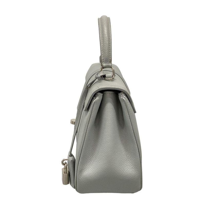 Celine Handbag 16 (Saise) Light Gray Leather