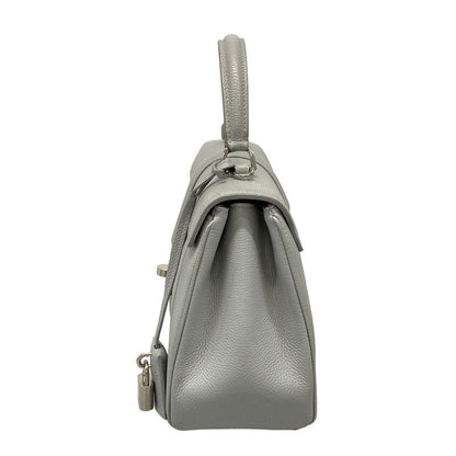 Celine Handbag 16 (Saise) Light Gray Leather
