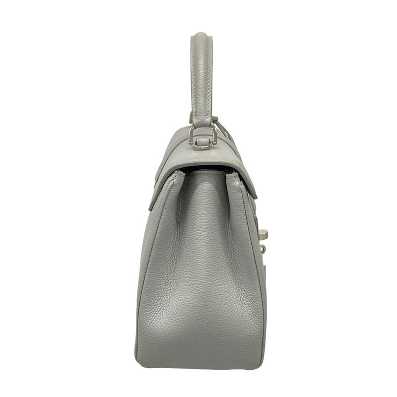 Celine Handbag 16 (Saise) Light Gray Leather