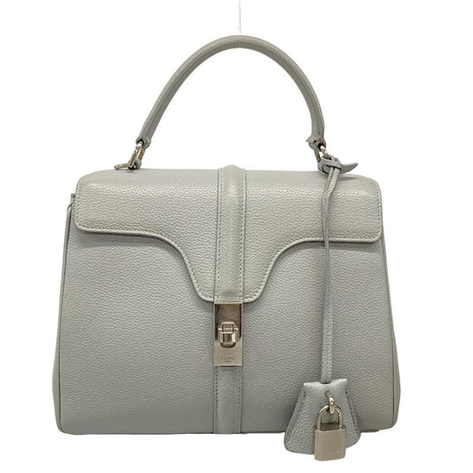 Celine Handbag 16 (Saise) Light Gray Leather