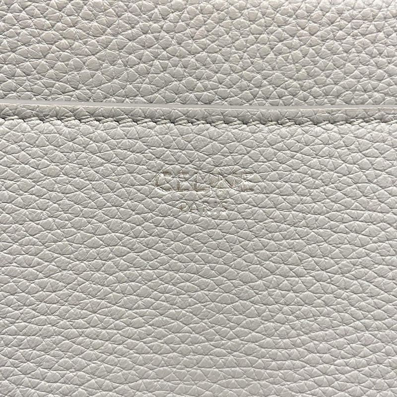 Celine Handbag 16 (Saise) Light Gray Leather
