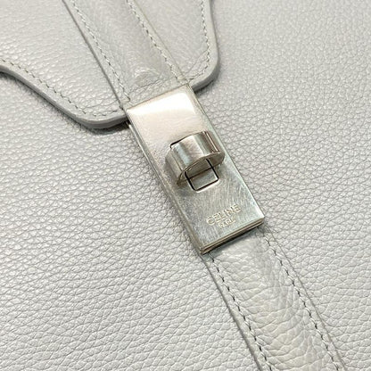 Celine Handbag 16 (Saise) Light Gray Leather