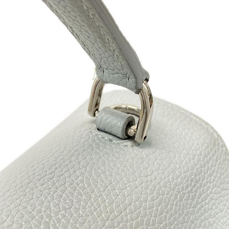 Celine Handbag 16 (Saise) Light Gray Leather