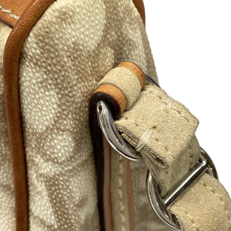 Dior Christian Dior Shoulder Bag Romantic Beige X Brown Chain Shoulder Leather