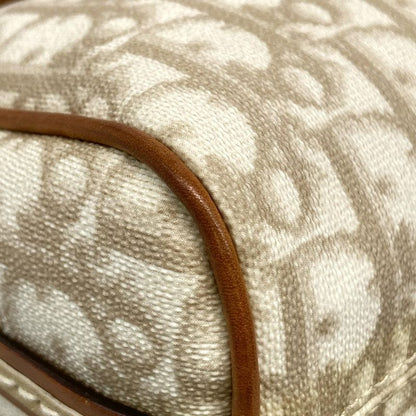 Dior Christian Dior Shoulder Bag Romantic Beige X Brown Chain Shoulder Leather