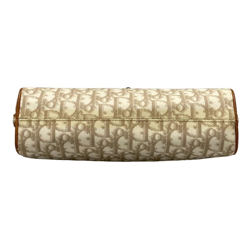 Dior Christian Dior Shoulder Bag Romantic Beige X Brown Chain Shoulder Leather