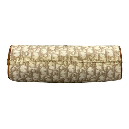 Dior Christian Dior Shoulder Bag Romantic Beige X Brown Chain Shoulder Leather