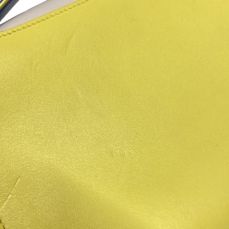 Dior Christian Dior Handbag Dior Ever White X Yellow X Multi Leather