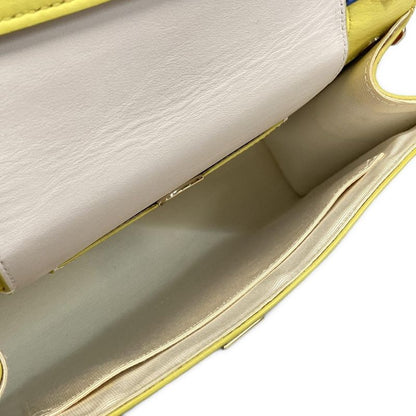 Dior Christian Dior Handbag Dior Ever White X Yellow X Multi Leather