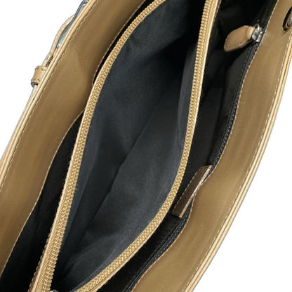 Dior Christian Dior Tote Bag Trotter Dark Brown X White X Beige Leather