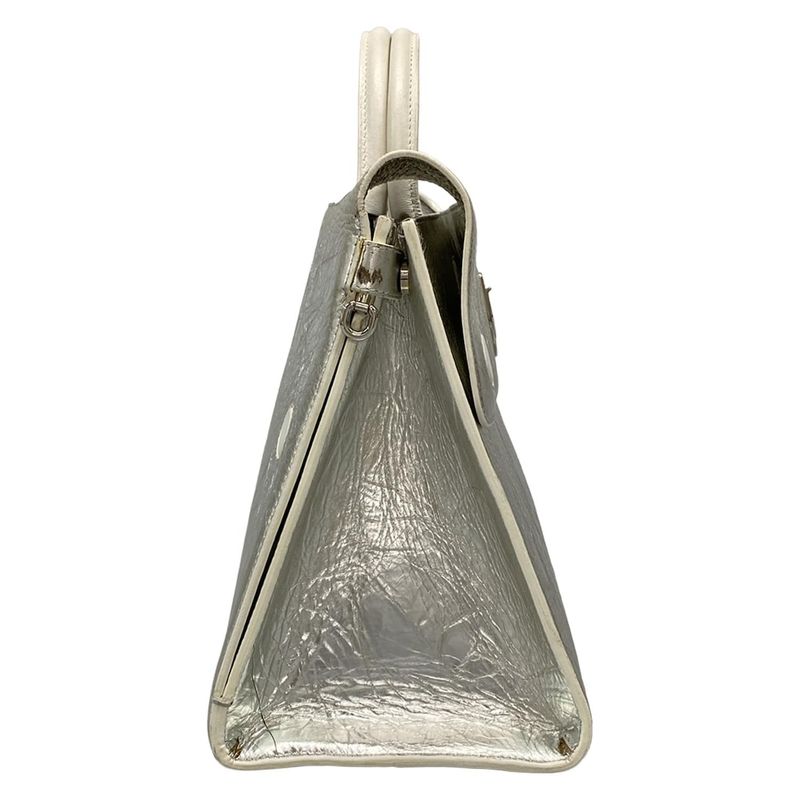 Dior Christian Dior Handbag Dior Ever Silver X White Leather