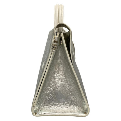 Dior Christian Dior Handbag Dior Ever Silver X White Leather