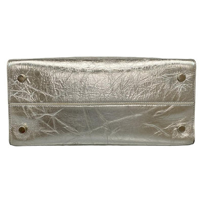 Dior Christian Dior Handbag Dior Ever Silver X White Leather