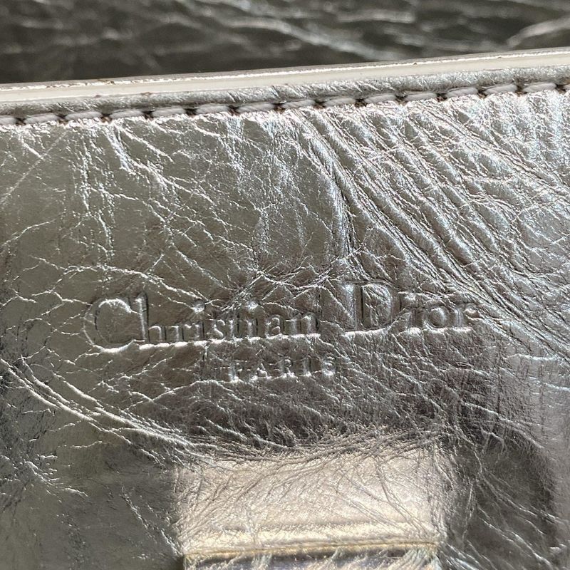 Dior Christian Dior Handbag Dior Ever Silver X White Leather