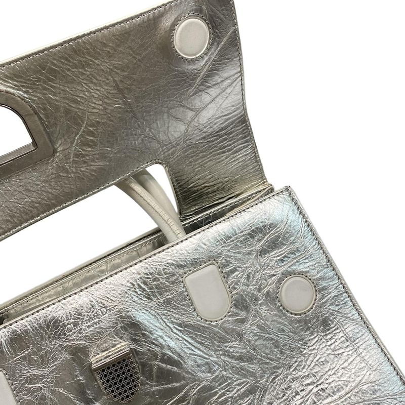 Dior Christian Dior Handbag Dior Ever Silver X White Leather