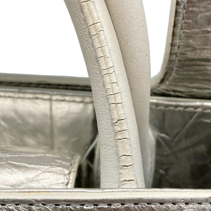 Dior Christian Dior Handbag Dior Ever Silver X White Leather