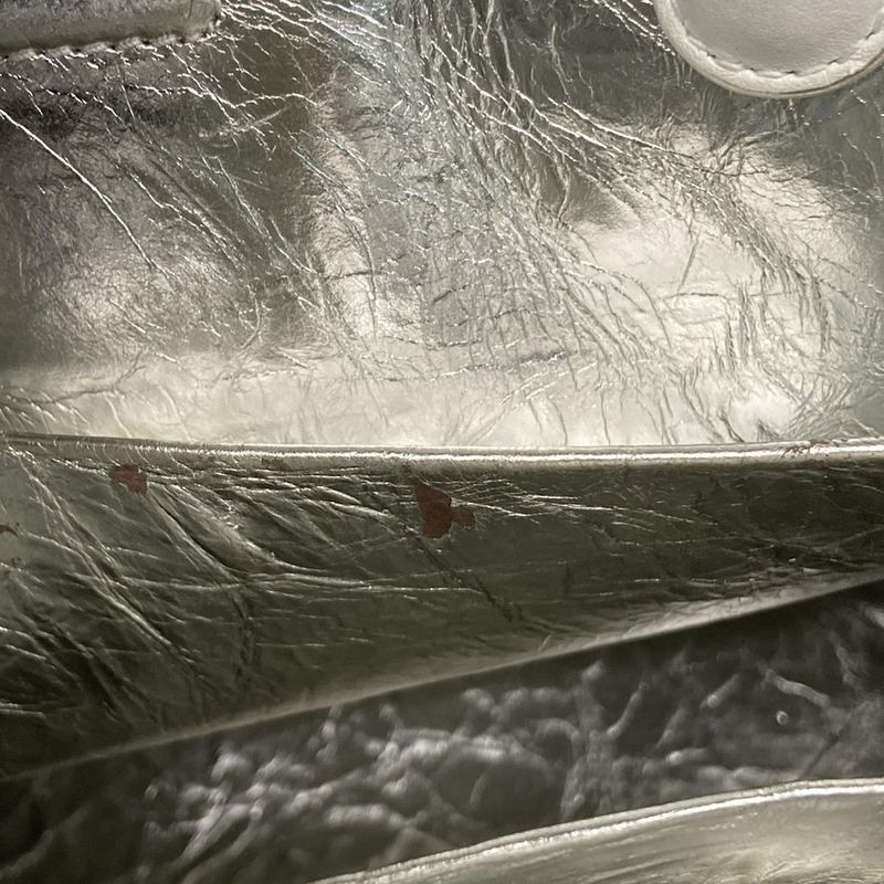 Dior Christian Dior Handbag Dior Ever Silver X White Leather