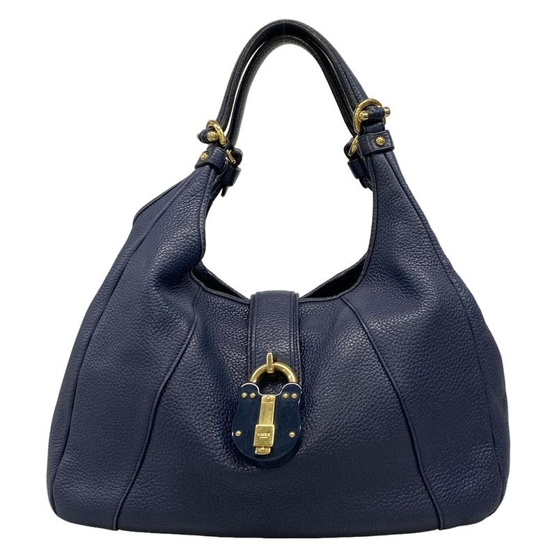 Loewe Shoulder Bag Karie Navy Leather