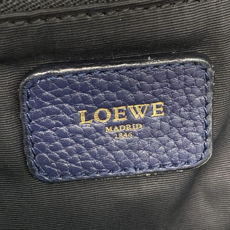 Loewe Shoulder Bag Karie Navy Leather