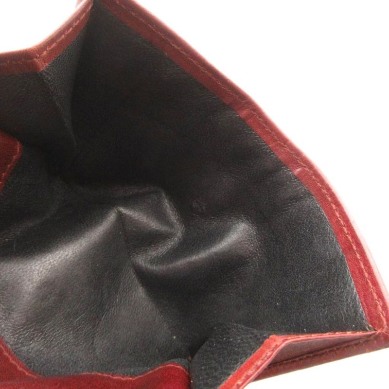 Gucci Sherry Line Bifold Wallet W Hook Leather Brown 035 0959 Yj