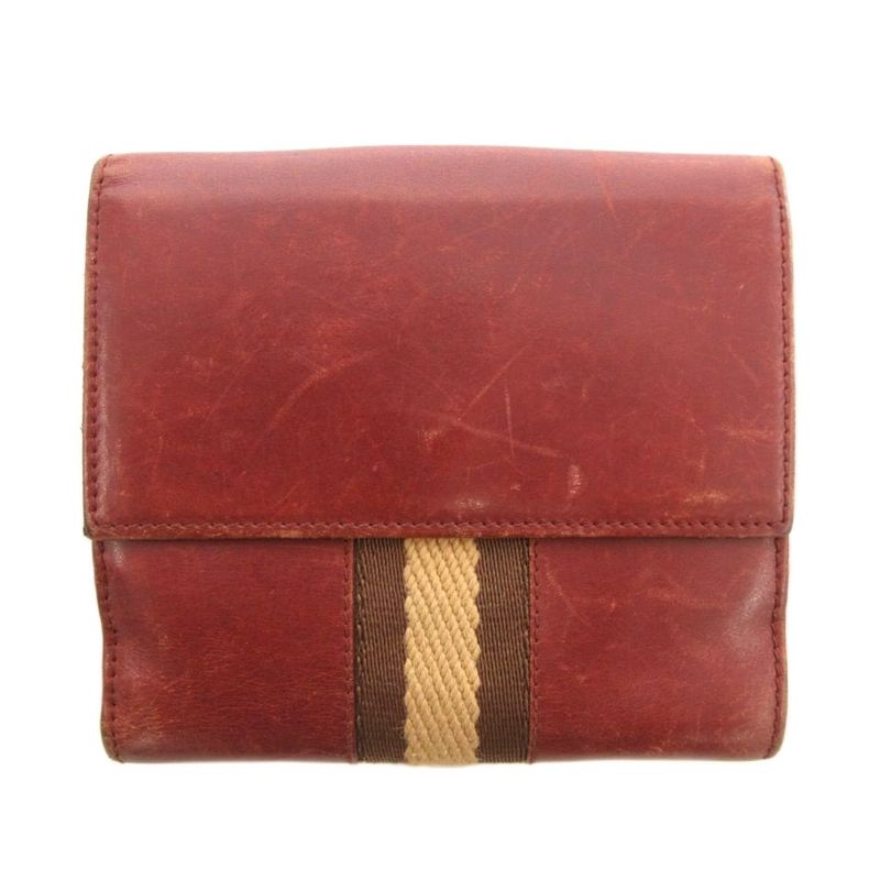 Gucci Sherry Line Bifold Wallet W Hook Leather Brown 035 0959 Yj