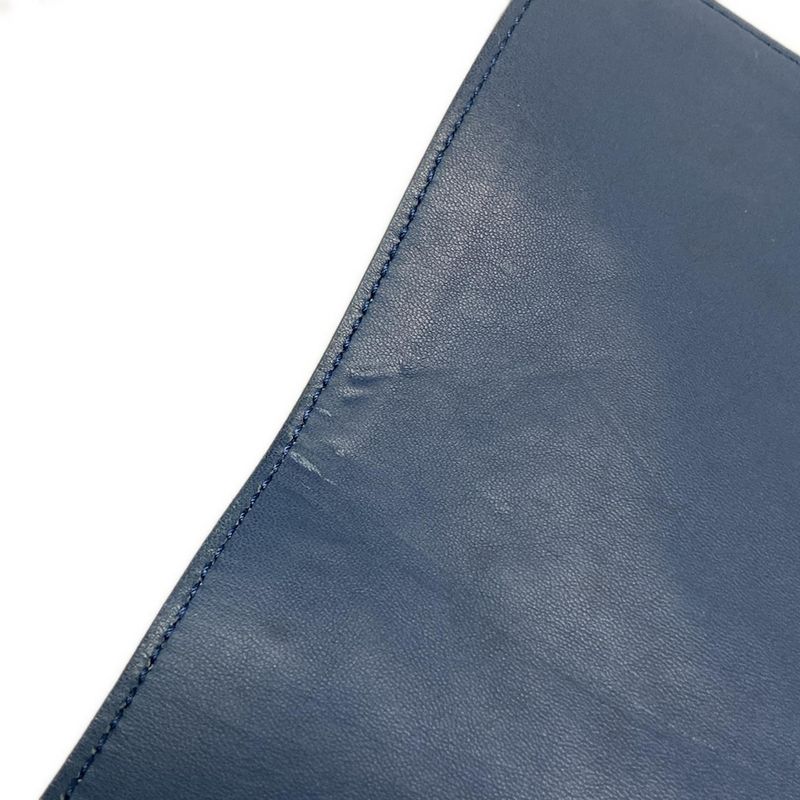 Bottega Veneta Shoulder Bag Intrecciato Navy Removable Strap Leather