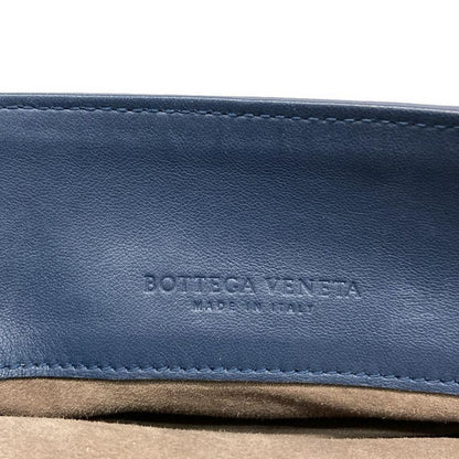 Bottega Veneta Shoulder Bag Intrecciato Navy Removable Strap Leather
