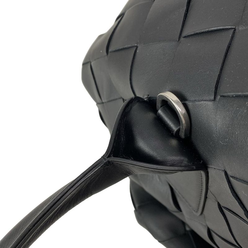 Bottega Veneta Boston Bag Maxi Intrecciato Black Main Item No Lock Leather