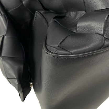 Bottega Veneta Boston Bag Maxi Intrecciato Black Main Item No Lock Leather